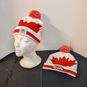 New Tim Hortons Sidney Crosby Timbits Kids Size Beanie Toque Lot of 2 Ha…